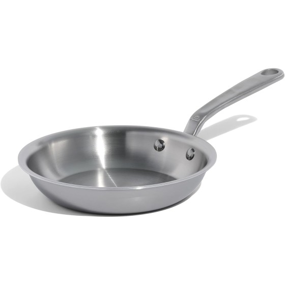 Made In Cookware - 8-Inch Stainless Steel Frying Pan - 5 Ply Stainless Clad - Professional Cookware - Crafted in Italy - Induction Compatible